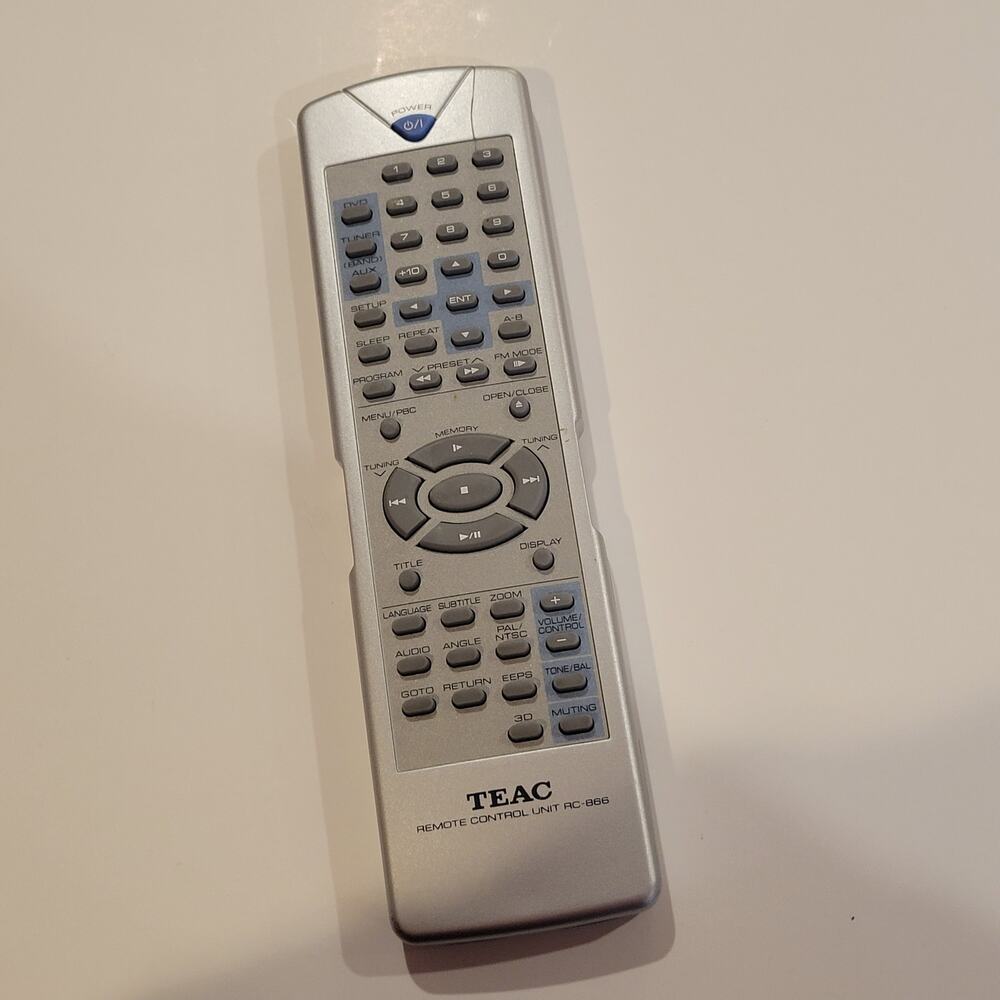 Original TEAC RC-866 DVD Player Remote Control
